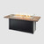 62" Havenwood Linear Gas Fire Pit Table with Carbon Grey Everblend Top and Luverne Black Base