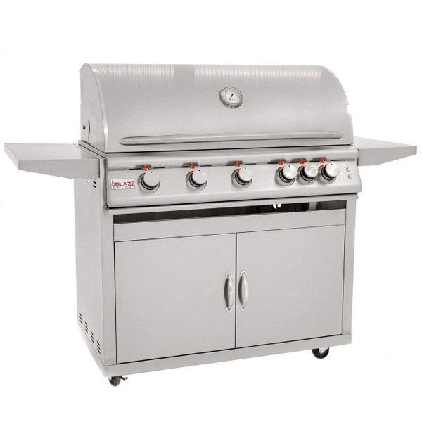 Blaze 32" 4 Burner Grill With Lights On Cart