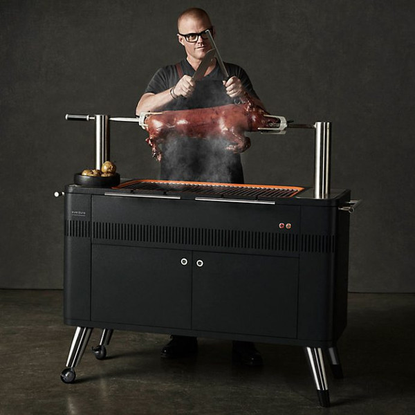 Everdure HUB Electric Ignition Charcoal Rotisserie BBQ