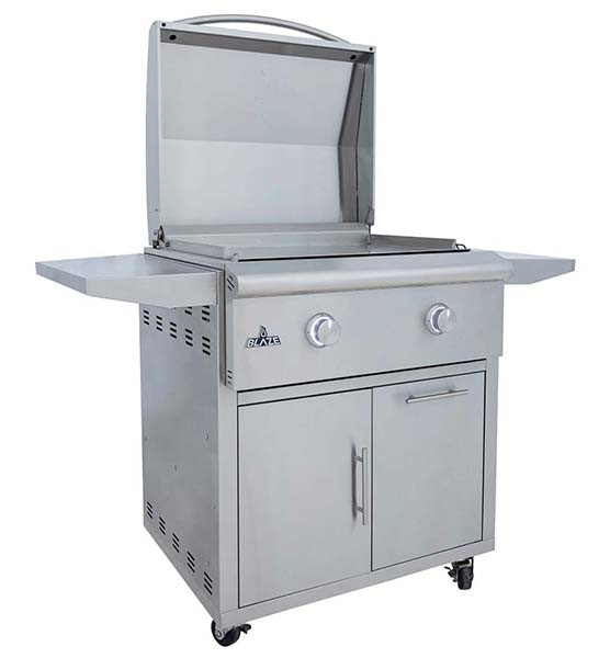 Blaze LTE+ 30" Gas Griddle On Cart (BLZ-GRIDDLE-LTE3-NG/LP with BLZ-GRIDDLE-CART-SC