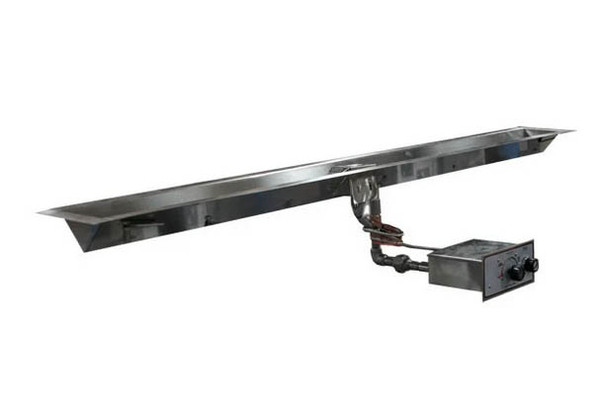 HPC Linear Trough Gas Fire Pit System with Manual Ignition - 72" 