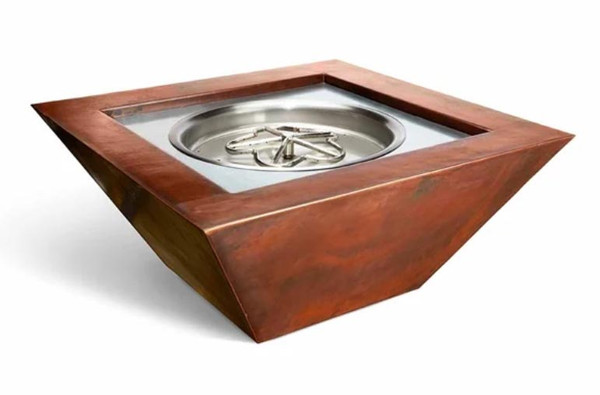 HPC -  Sierra Copper Square Gas Fire Bowl