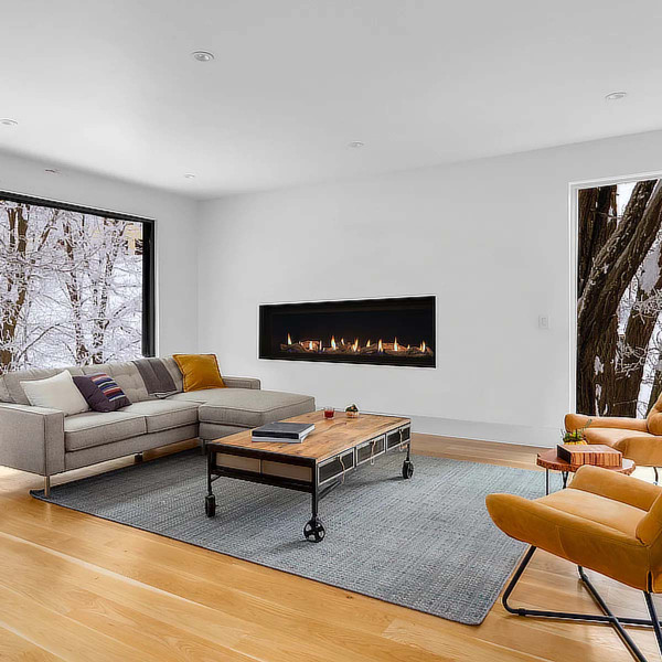 Superior 60" Linear Gas Fireplace Single Sided Or See Through - DRL4060