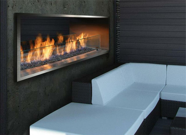 Barbara Jean 36" Linear See Through Outdoor Gas Fireplace