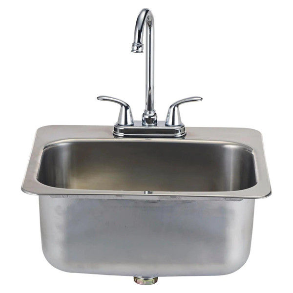 Bull 19" Stainless Steel Sink with Hot/Cold Faucet - 12391