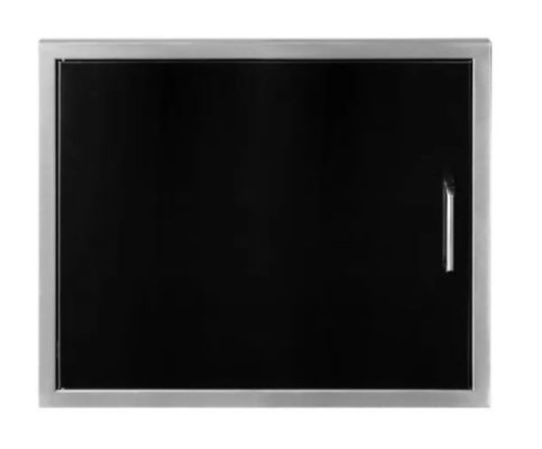 Wildfire Single Door - 27" X 20"  - Black Stainless Steel