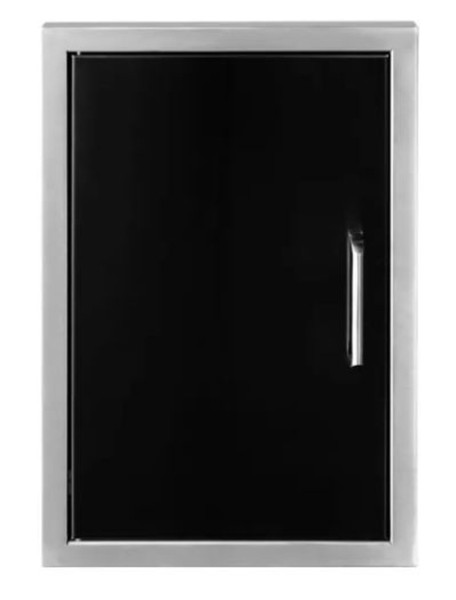 Wildfire Vertical Single Door - 20" X 27"  - Black Stainless Steel