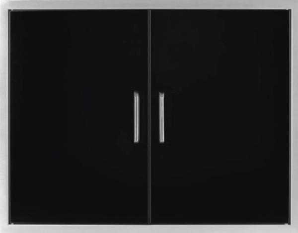 Wildfire Double Door 38" X 24"  - Black Stainless Steel