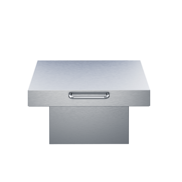 Twin Eagles TETC Trash chute, cutting board, and stainless steel cover