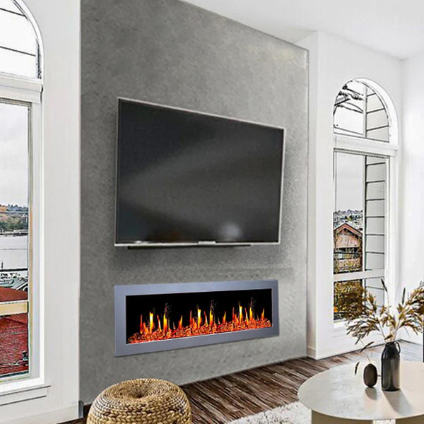 Litedeer Homes Gloria II 58" Smart Wall Mounted Electric Fireplace