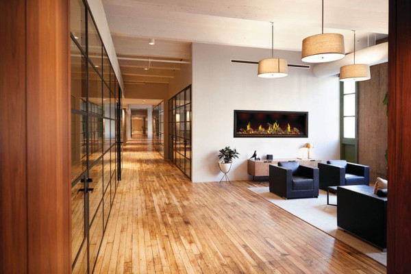 Napoleon Tall Linear Vector™ 74 Gas Fireplace with Luminous Logs