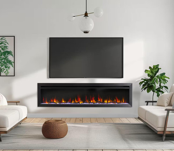 Simplifre Allusion Slim 72" Electric Fireplace - SF-ALLS72