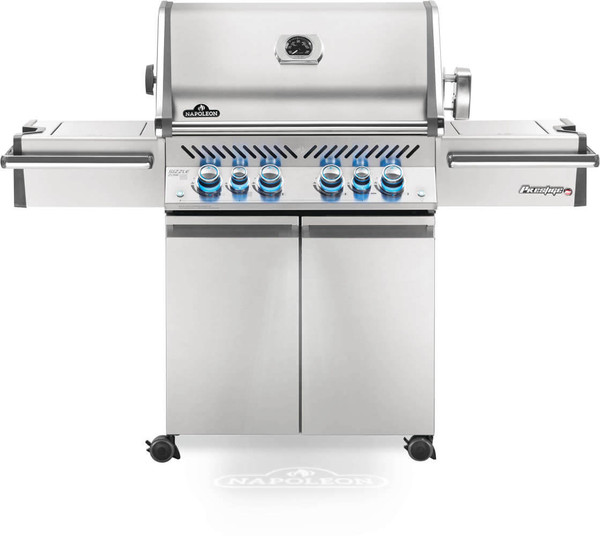 Napoleon Prestige Legacy PRO 500 Gas Grill On Cart with Infrared Side and Rear Burners - PRO500RSIBSS-3 / PRO500RSIBNSS-3