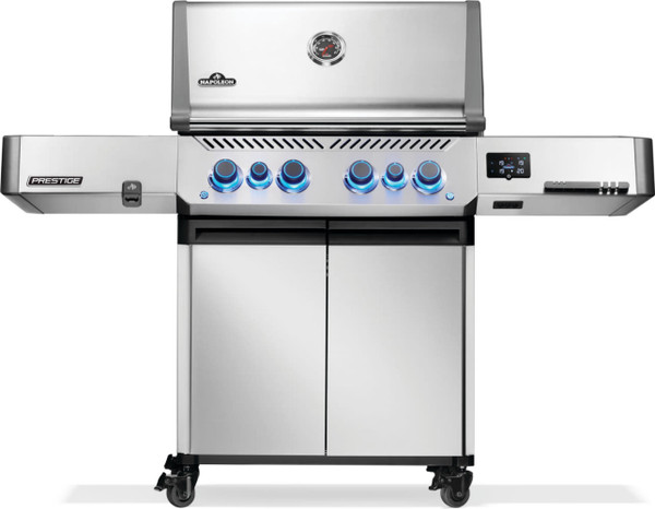 Napoleon Prestige 665 Connected Gas Grill On Cart with Infrared Side and Rear Burner
