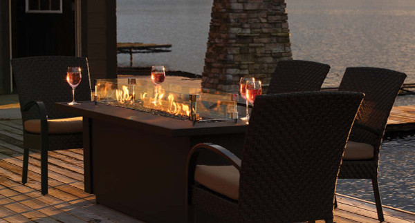 Barbara Jean 36" Linear Outdoor Gas Fire Table