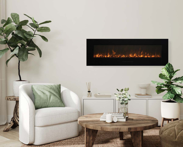Amantii 50" Wall Mount / Flush Mount Electric Fireplace - WM-FM-50-BG-3