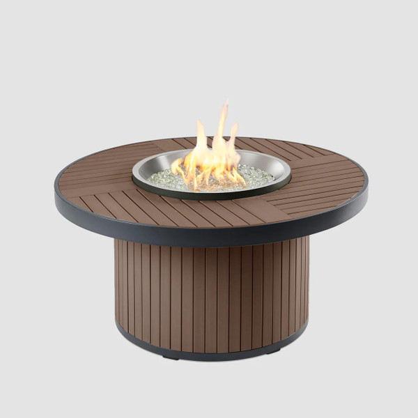 Outdoor Greatroom Company Kenwood Round Taupe Fire Pit Table