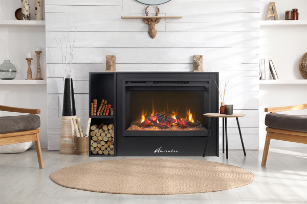 Amantii Fire & Ice RusticStone 30" Built-In Electric Fireplace - RS30