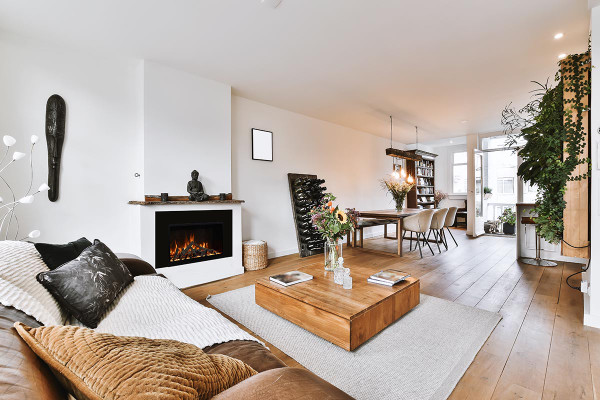 Amantii RusticStone 42", Smart, WiFi Enabled, Built-In Electric Fireplace - RS42