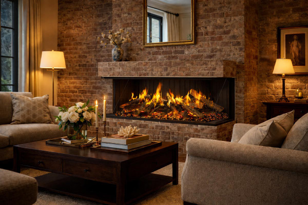 Amantii Signature MultiView Holo 75" Electric Fireplace - MULTIVIEW-HOLO-75-SIG