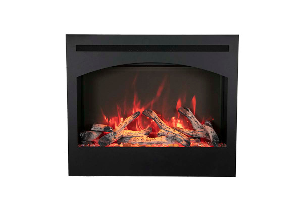 Amantii 31" Zero Clearance Electric Fireplace with Steel Arch Surround - ZECL-31-3228-STL