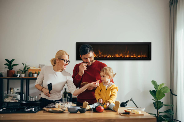 Remii 55" Wall Mount, Extra Slim, Electric Fireplace  - WM-55-XS