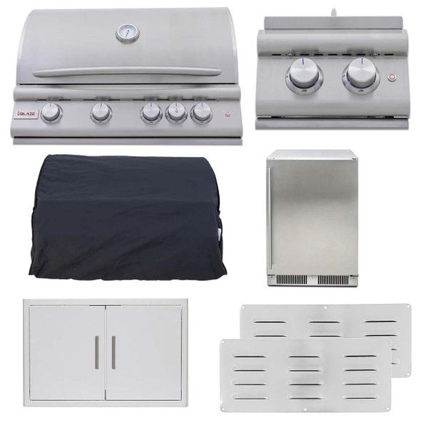 Blaze LTE+ Marine Grade 7 Piece 32" Gas Outdoor Kitchen Package