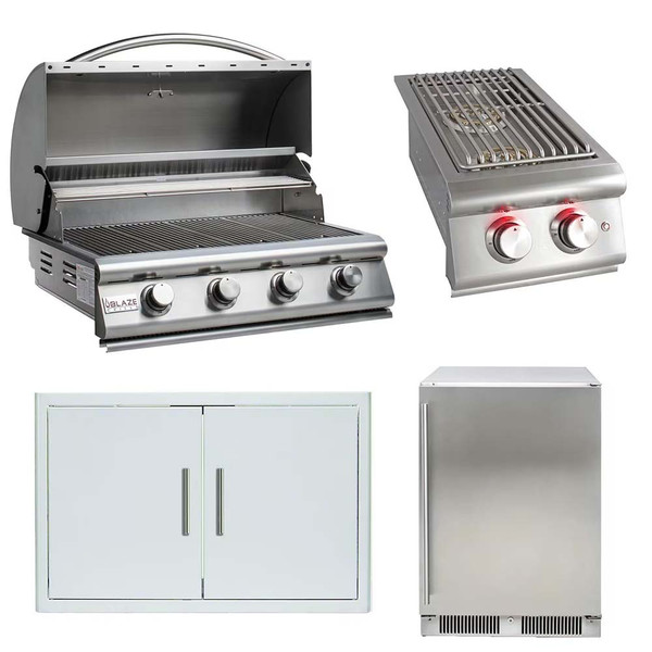 Blaze LBM 4-Piece 32-Inch Outdoor Kitchen Package - BLZ-4LBM-4PC