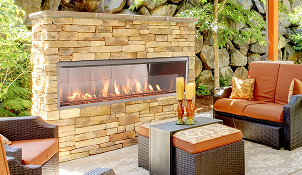 Superior VRE4672 Outdoor Gas Fireplaces - Single Sided & See Through 