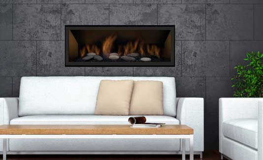 The Sierra Flame Bennett 45 –  Direct Vent Linear Gas Fireplace