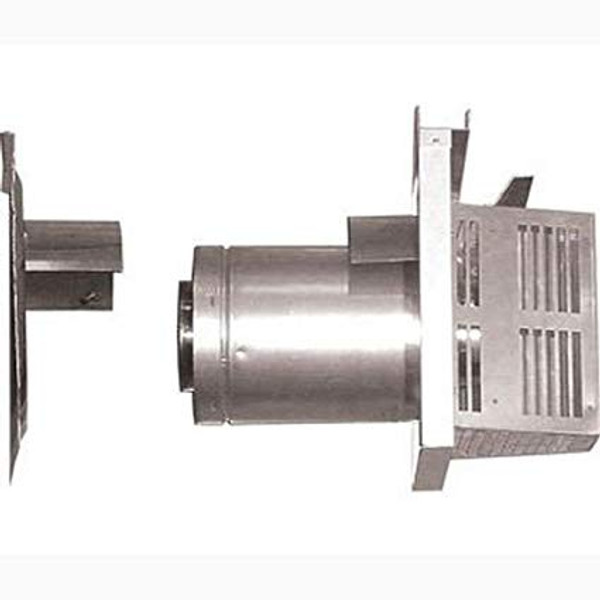 Majestic Slp 4"x 6 5/8" Gas Vent Pipe- Rear Vent Termination Cap W/ Firestop