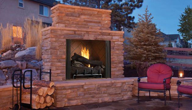 Carol Rose Traditional 36" Outdoor Gas Fireplace