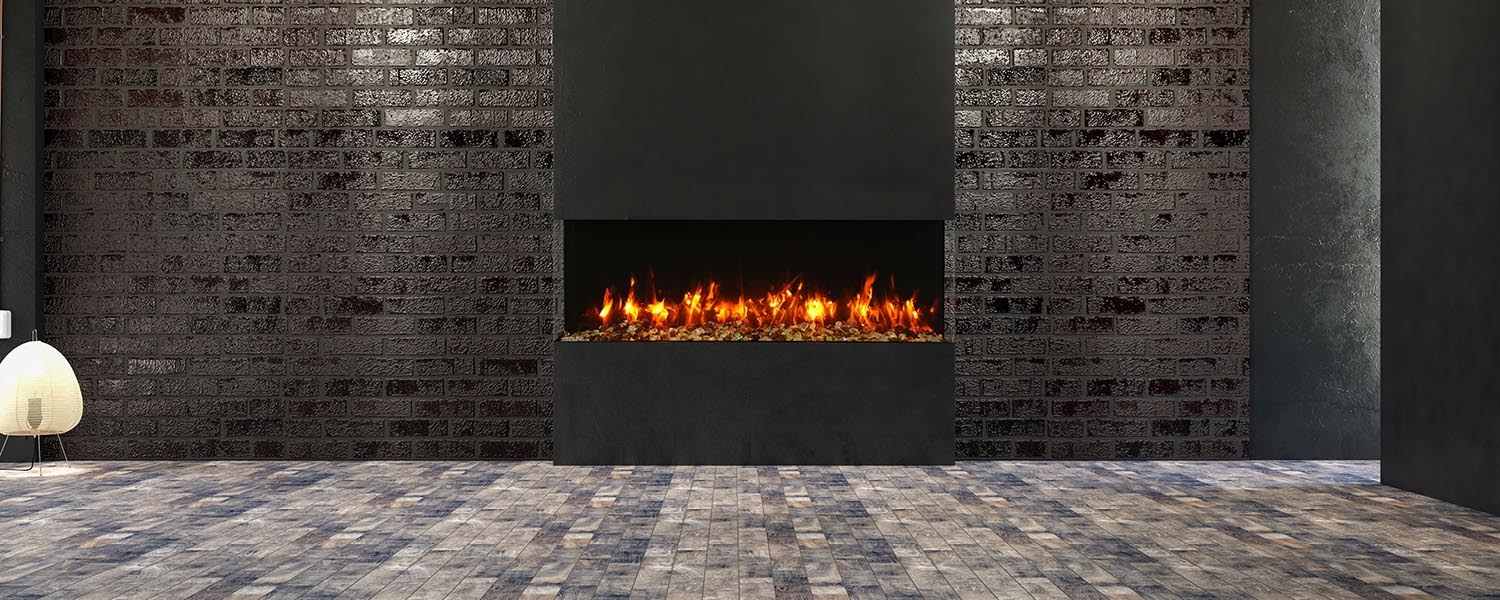 60-BAY-SLIM Remii Bay Smart Electric 60” Indoor / Outdoor, WiFi Enable, 3 Sided Electric Fireplace