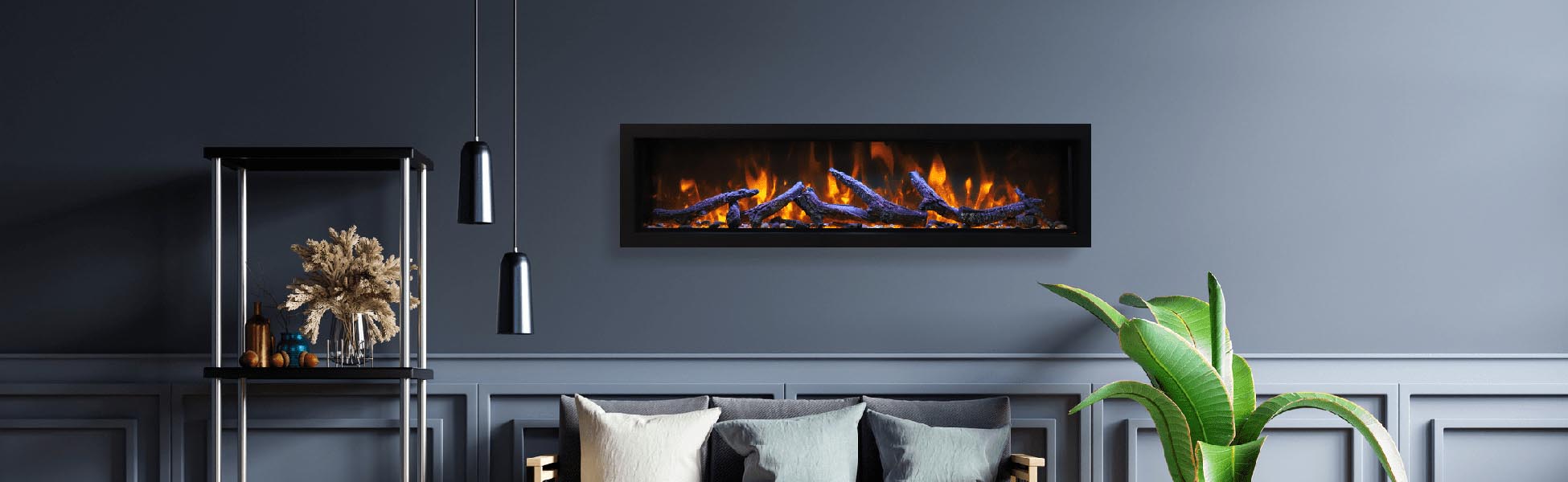 Amantii BI-50-Deep-XT - extra tall electric fireplace