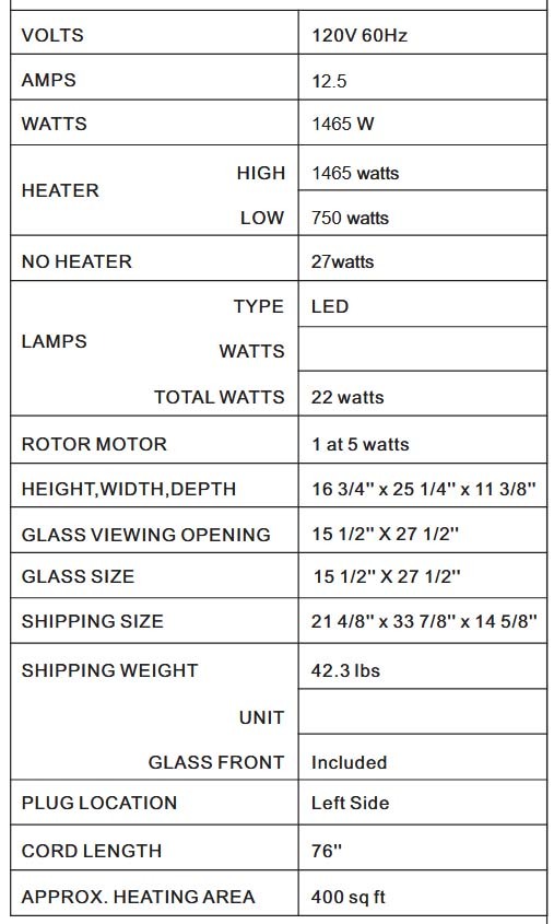 26" TRD-Lumina electric fireplace