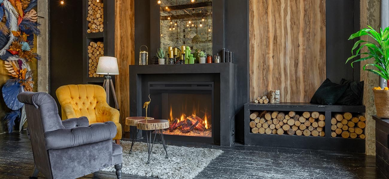 Amantii RusticStone 36", Smart, WiFi Enabled, Built-In Electric Fireplace