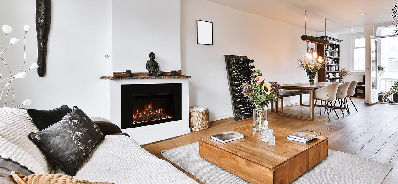 Amantii RusticStone 42", Smart, WiFi Enabled, Built-In Electric Fireplace 