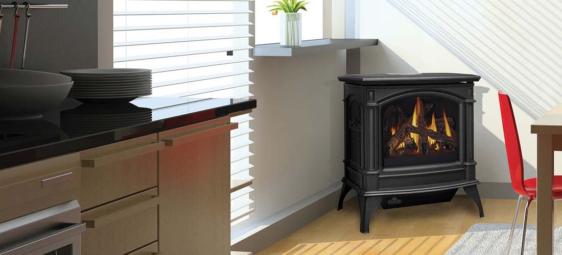 Napoleon GFVS60 Knightsbridge Cast Iron Gas Stove- Vent Free