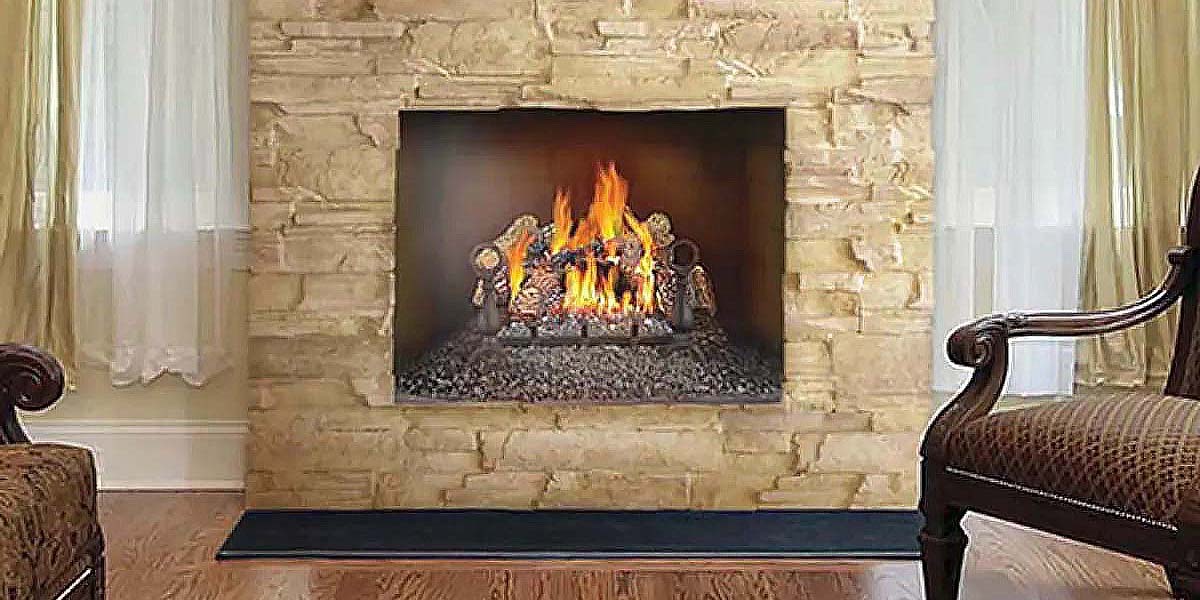 Napoleon Fiberglow 18" Vented Gas Log Set - Electronic ignition