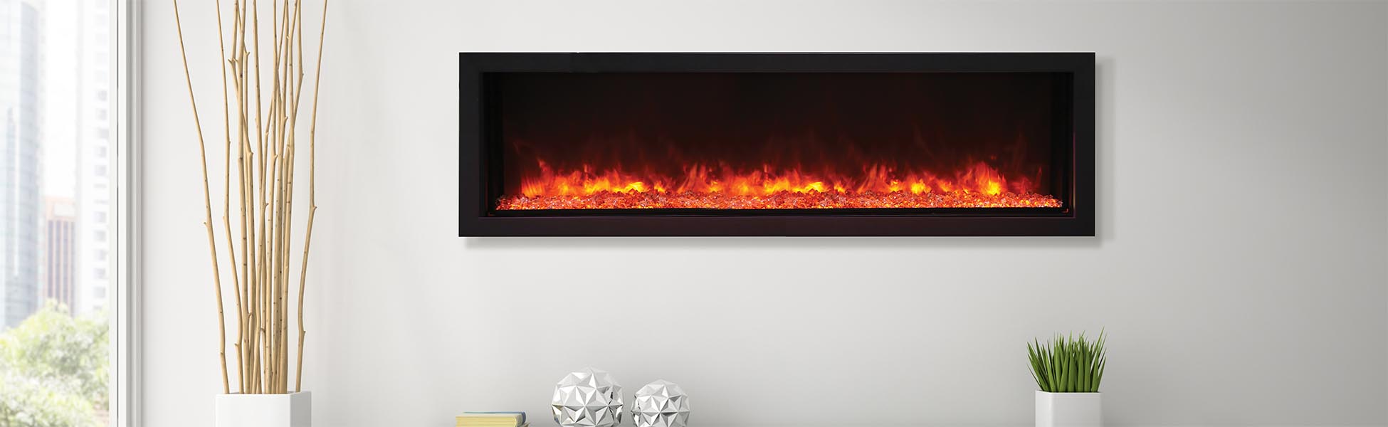 BI-30-XTRASLIM slim elecltric fireplace