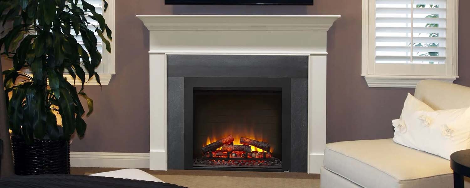 SimpliFire Traditional, Built-In, 30" Wide, Electric Fireplace