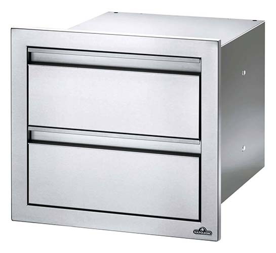 Napoleon Built-In 18 x 16 inch Double Drawer - BI-1816-2DR