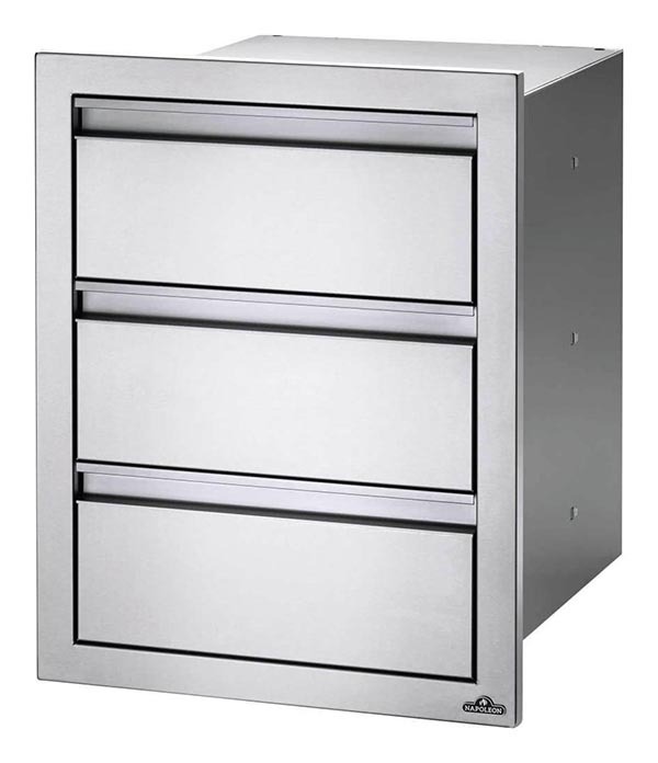 Napoleon Built-In 18" x 24" Triple Drawer - BI-1824-3DR