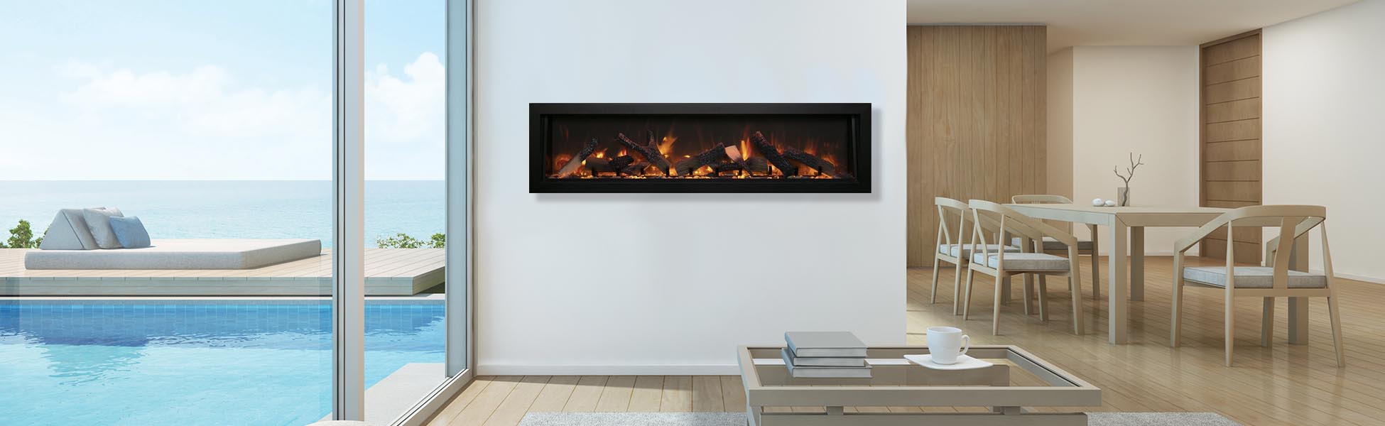 Amantii BI-88-Deep electric fireplace