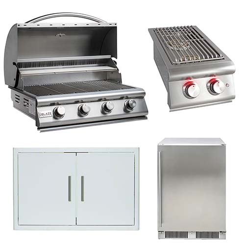 laze Prelude LBM 4-Piece 32", Propane Gas or Natural Gas, Outdoor Kitchen Package