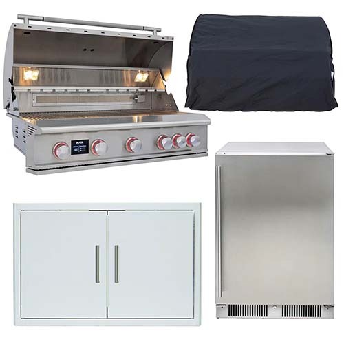 Blaze LTE PRO 4-Piece, 40 inch, 5 Burner Grill, Gas Outdoor Kitchen Package - BLZ-5LTEPRO-4PC