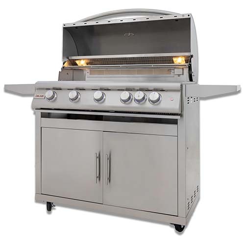 Blaze 40" 5-Burner Premium LTE+ Grill On Cart