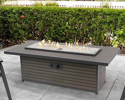 Outdoor Greatroom Company Brooks Linear Gas Fire Pit Table Outdoor Greatroom Company Brooks Linear Gas Fire Pit Table