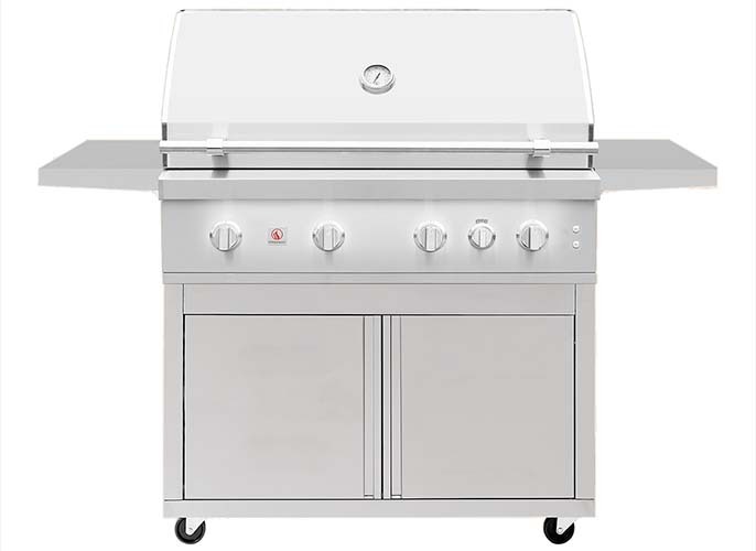 Summerset 42" Quest Series, Freestanding, Outdoor, Gas Grill - on Deluxe Cart