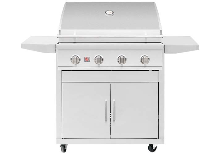 Summerset Sizzler Series Freestanding Gas Grill, 32-Inch, Propane Or Natural Gas - SZR32 + CART-SZR32